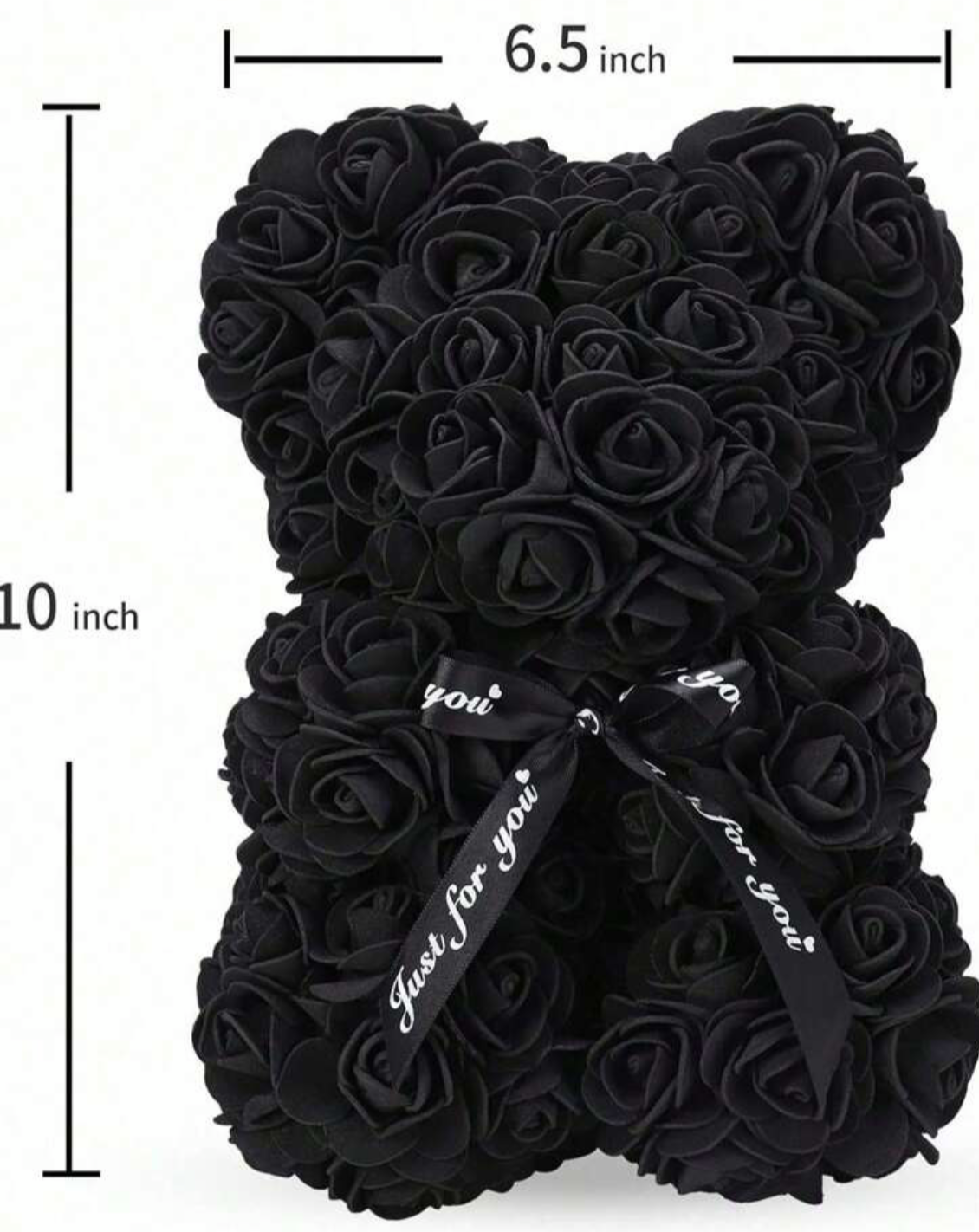 Black Rose Teddy Bear