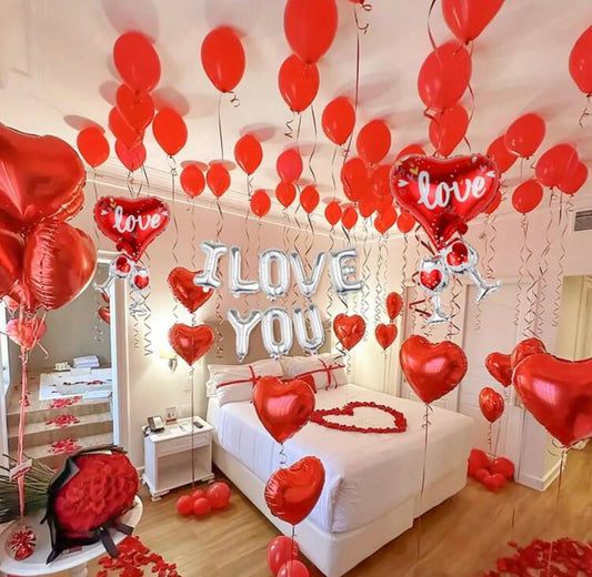 I Love You Balloon set