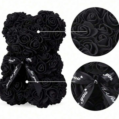 Black Rose Teddy Bear